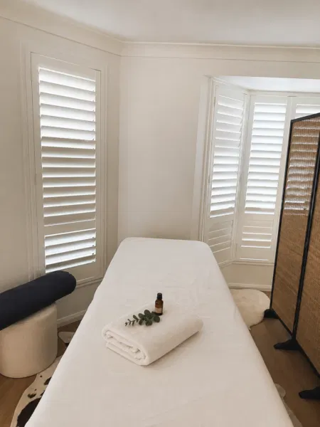 The treatment room at HLD's home studio in Tugun
